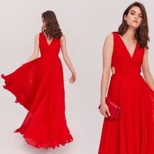 Fame and Partners Lexus Maxi Dress Cherry Red